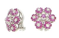 Ohrringe Sommer Dame Scintille in Weißgold Rubino 10076156 - 10076156